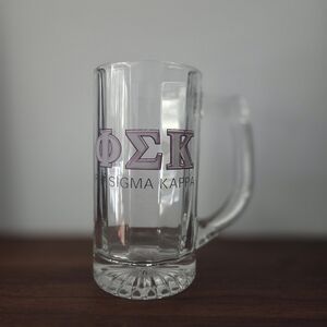 Phi Sigma Kappa Glass Beer Mug